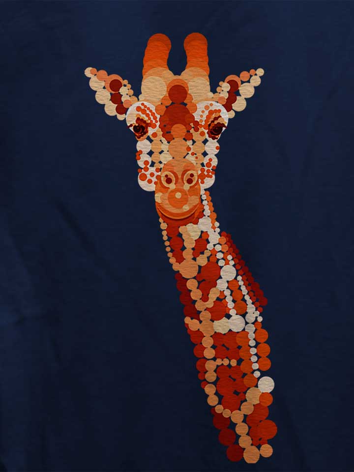 orange-giraffe-damen-t-shirt dunkelblau 4