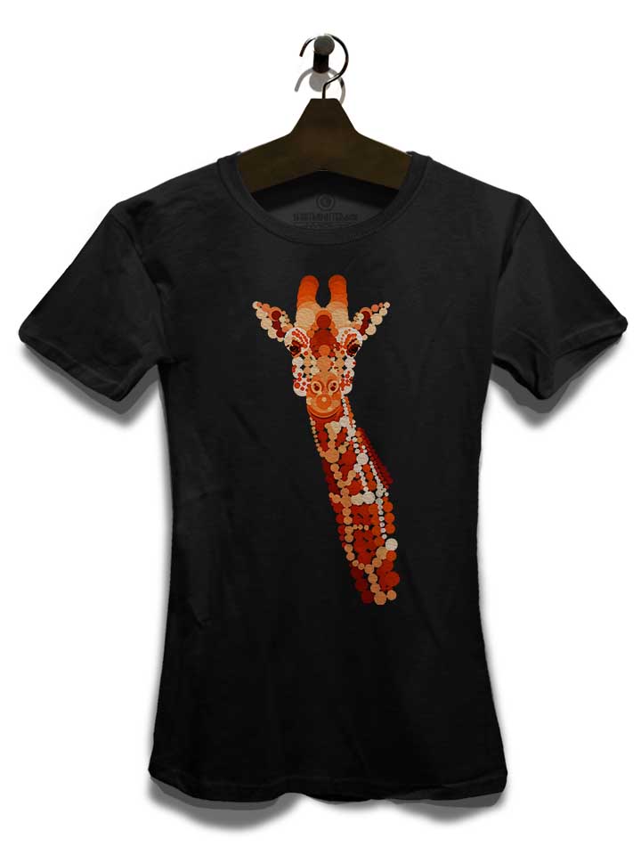 orange-giraffe-damen-t-shirt schwarz 3