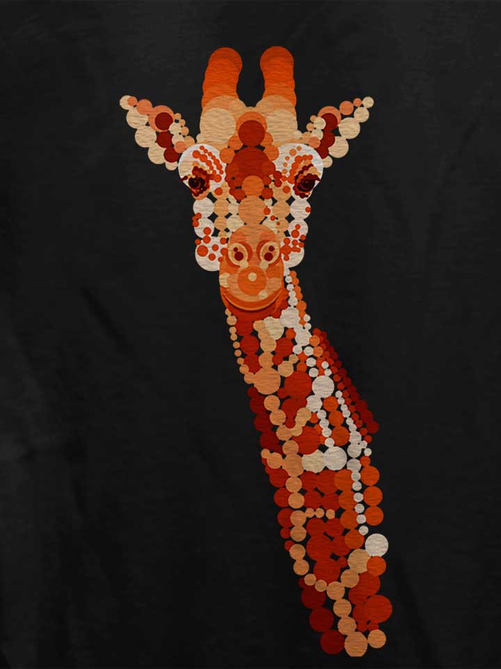 orange-giraffe-damen-t-shirt schwarz 4