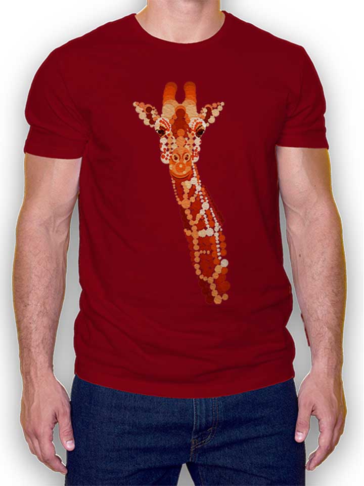 Orange Giraffe T-Shirt bordeaux L
