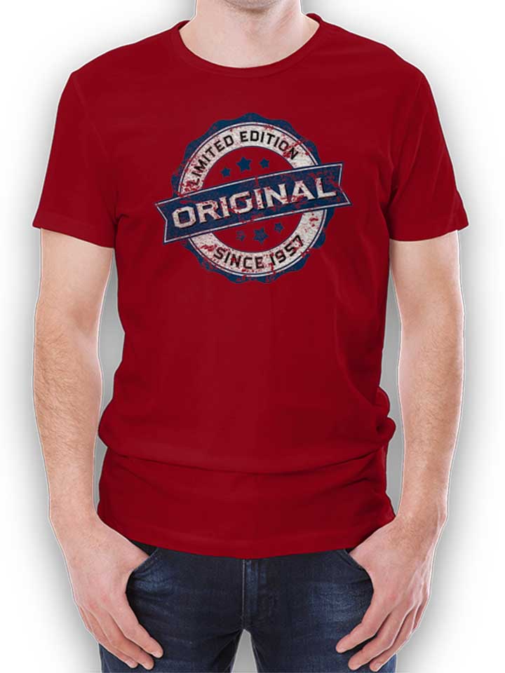 Original Since 1957 T-Shirt bordeaux L