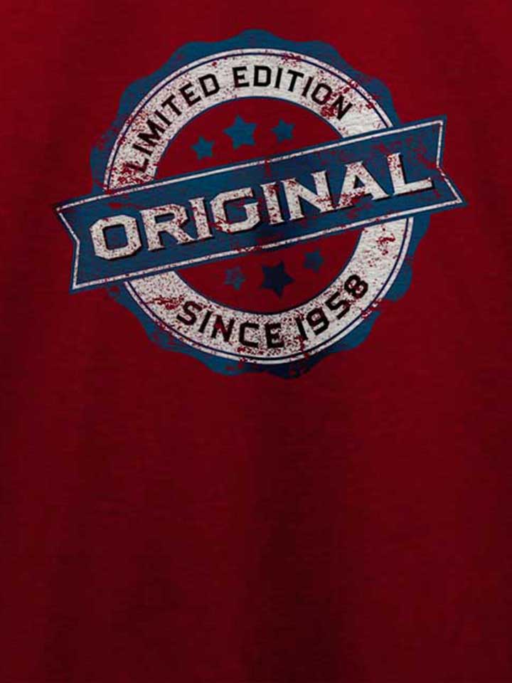 original-since-1958-t-shirt bordeaux 4