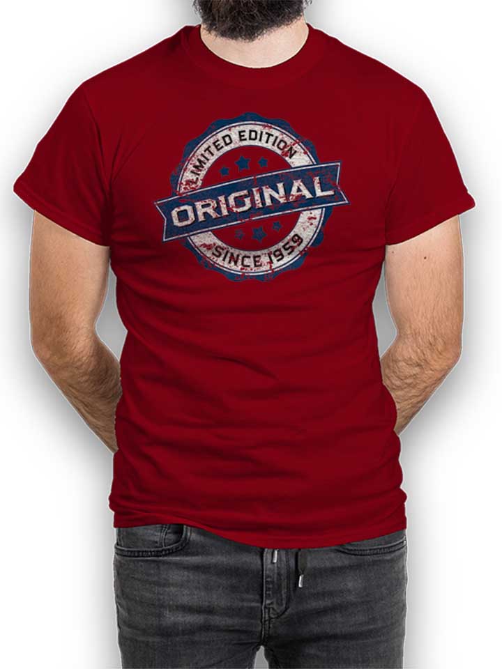 Original Since 1959 T-Shirt bordeaux L