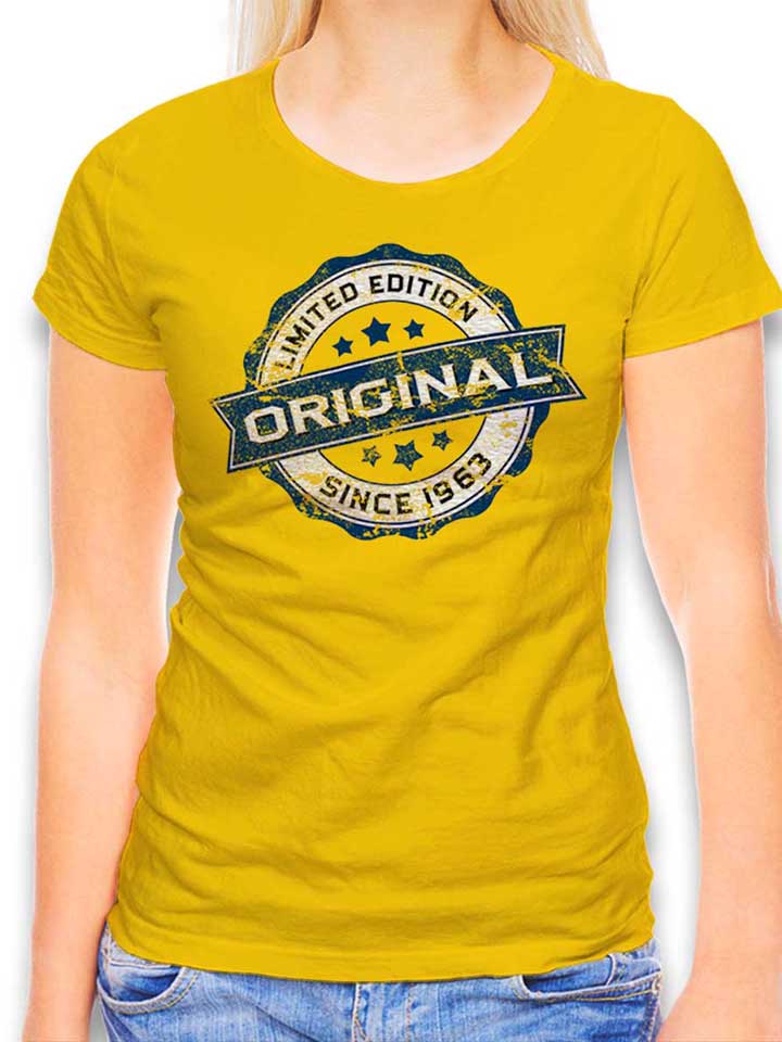 Original Since 1963 Damen T-Shirt gelb L