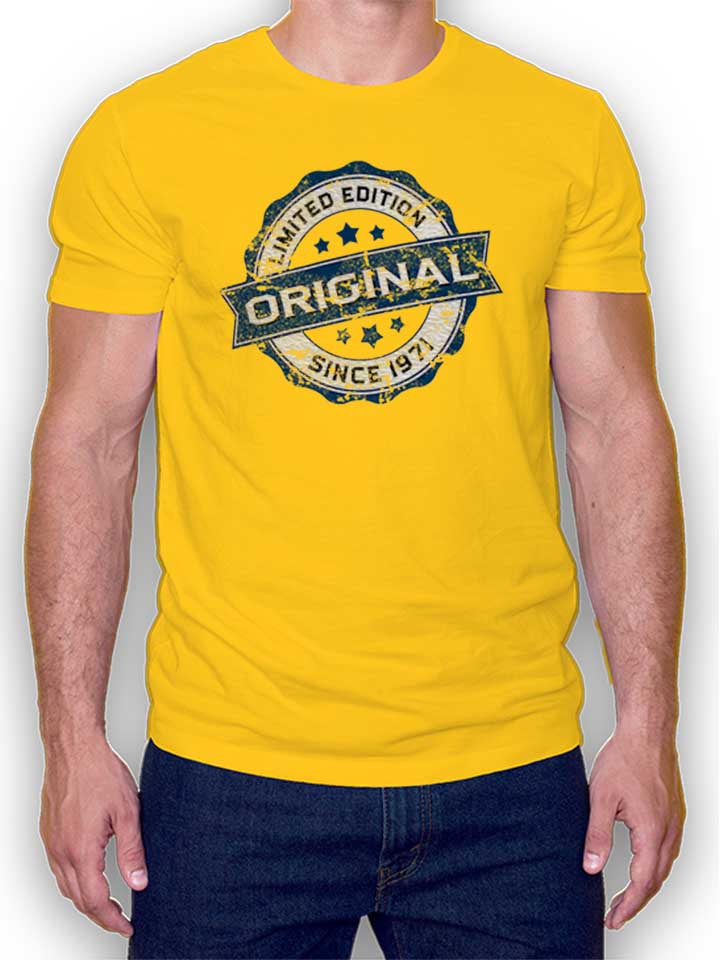 Original Since 1971 T-Shirt gelb L