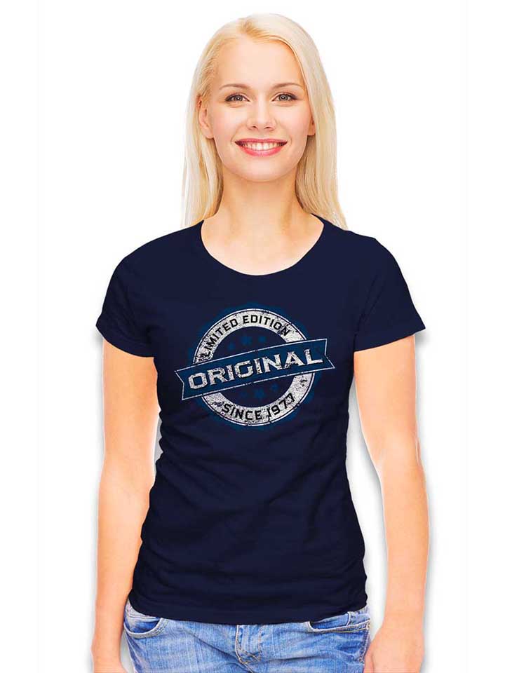 original-since-1977-damen-t-shirt dunkelblau 2