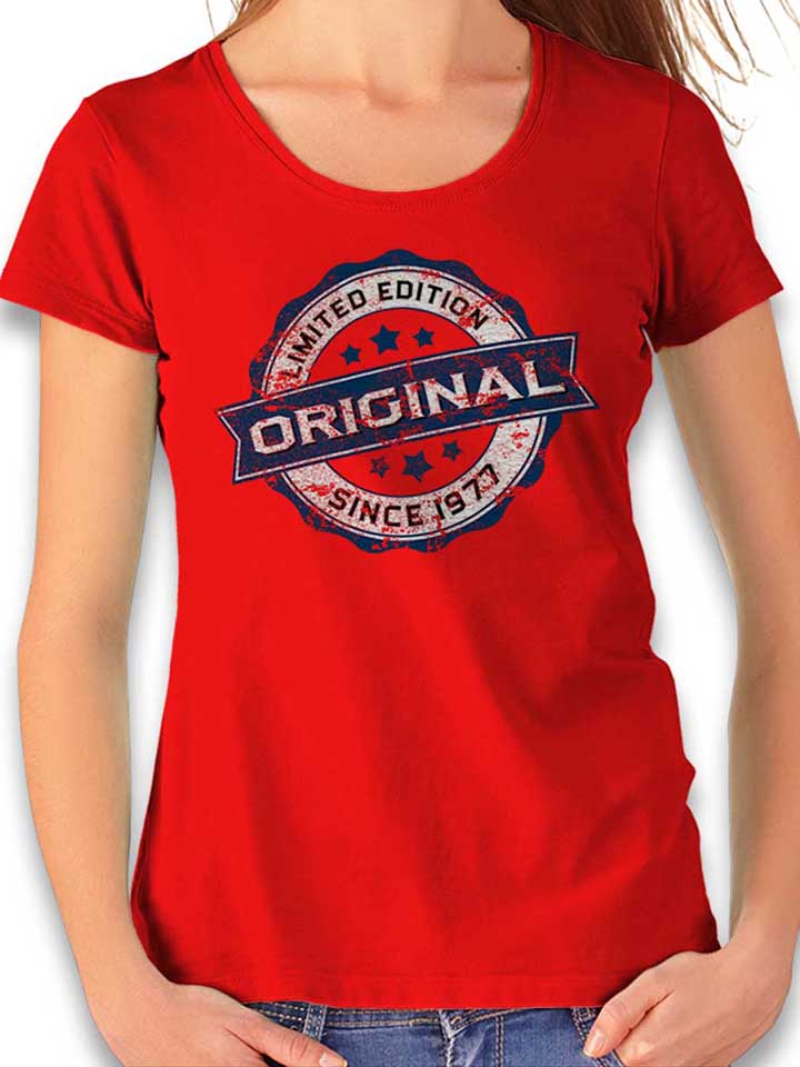 original-since-1977-damen-t-shirt rot 1