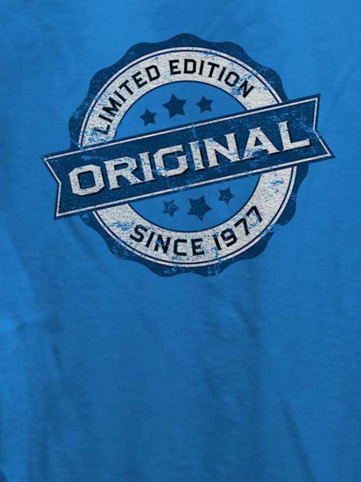 original-since-1977-damen-t-shirt royal 4