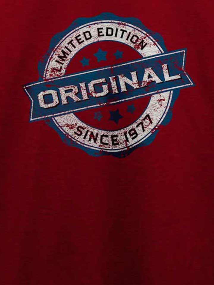 original-since-1977-t-shirt bordeaux 4