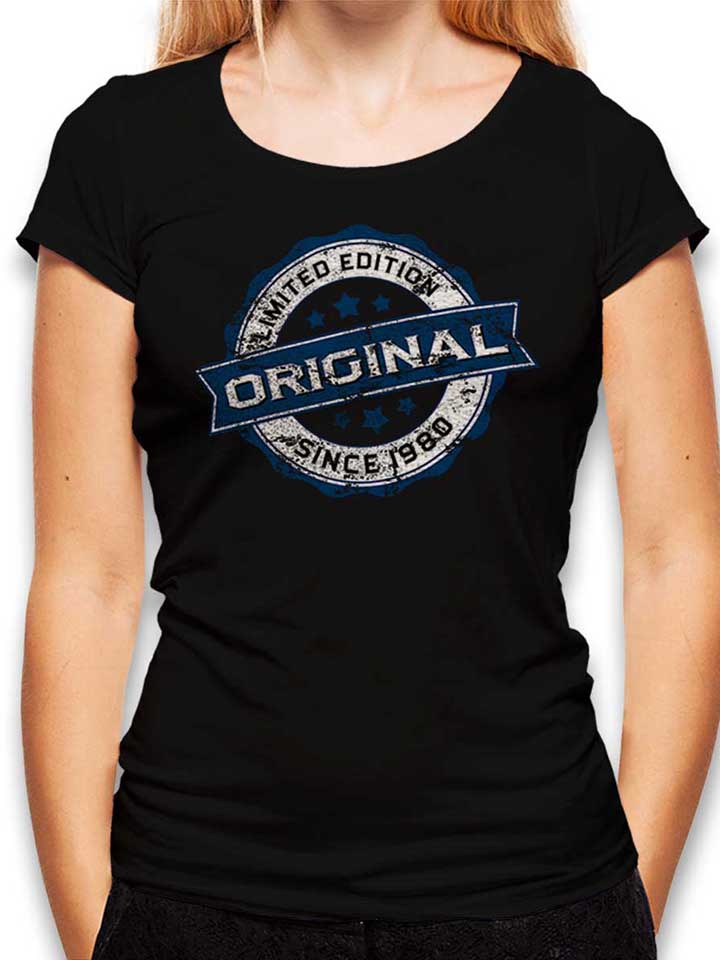 Original Since 1980 T-Shirt Donna nero L