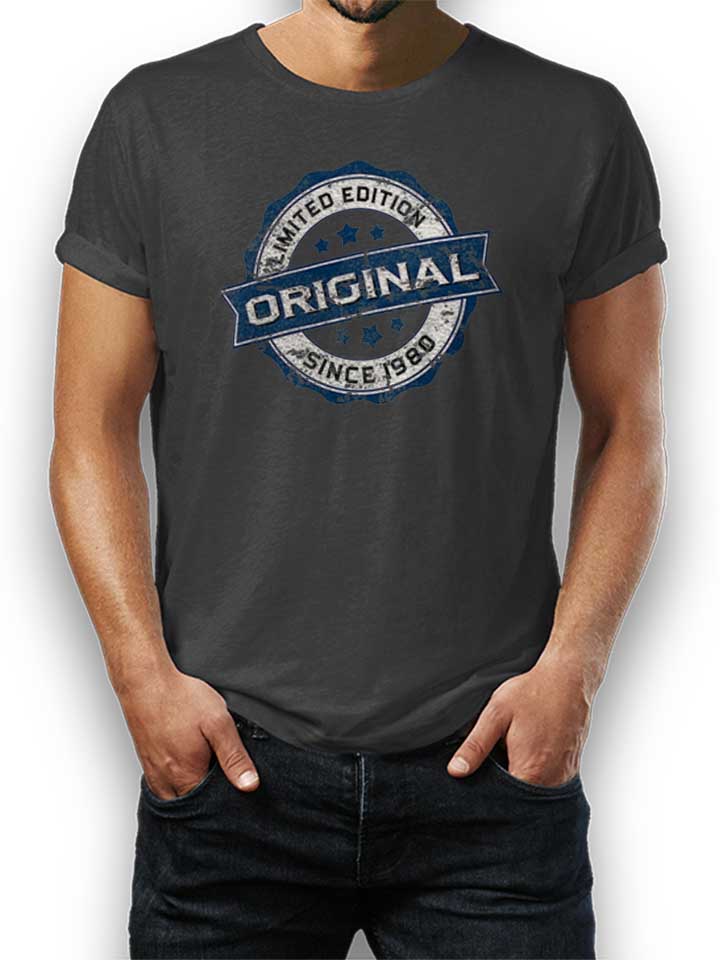 Original Since 1980 T-Shirt dunkelgrau L