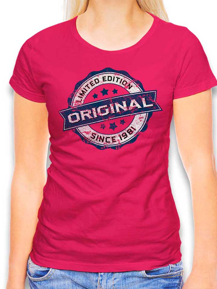 original-since-1981-damen-t-shirt fuchsia 1