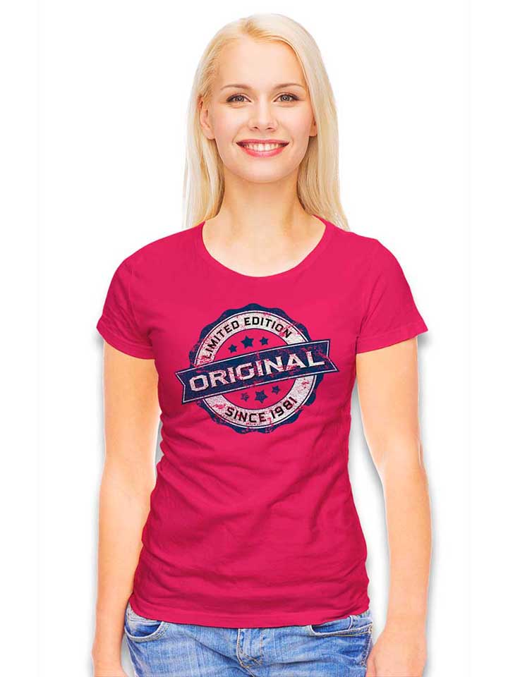 original-since-1981-damen-t-shirt fuchsia 2