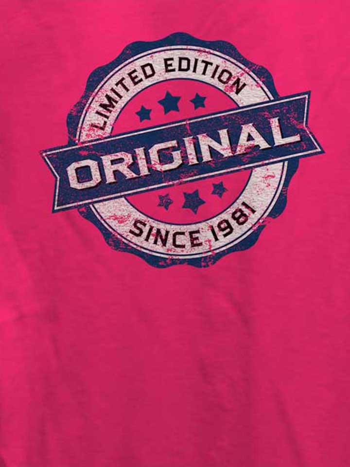 original-since-1981-damen-t-shirt fuchsia 4