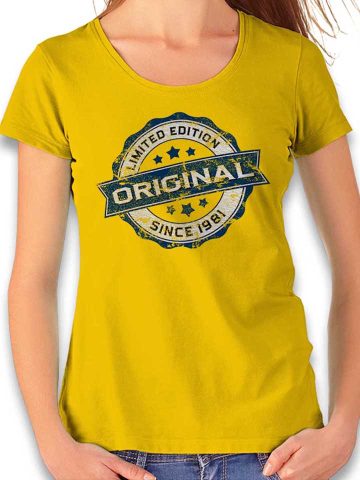 original-since-1981-damen-t-shirt gelb 1