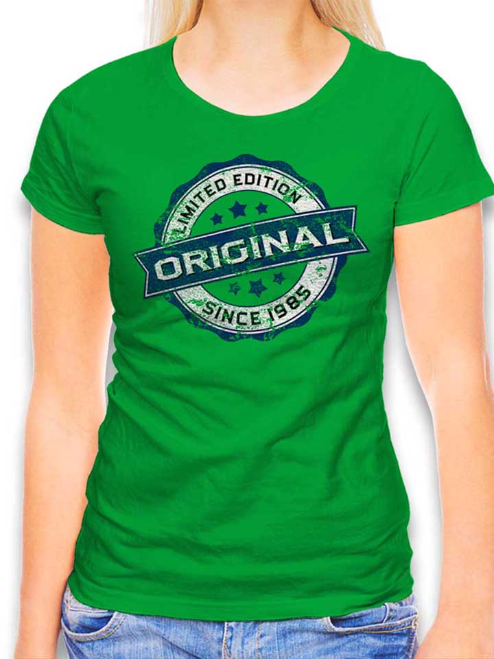 Original Since 1985 T-Shirt Donna verde L