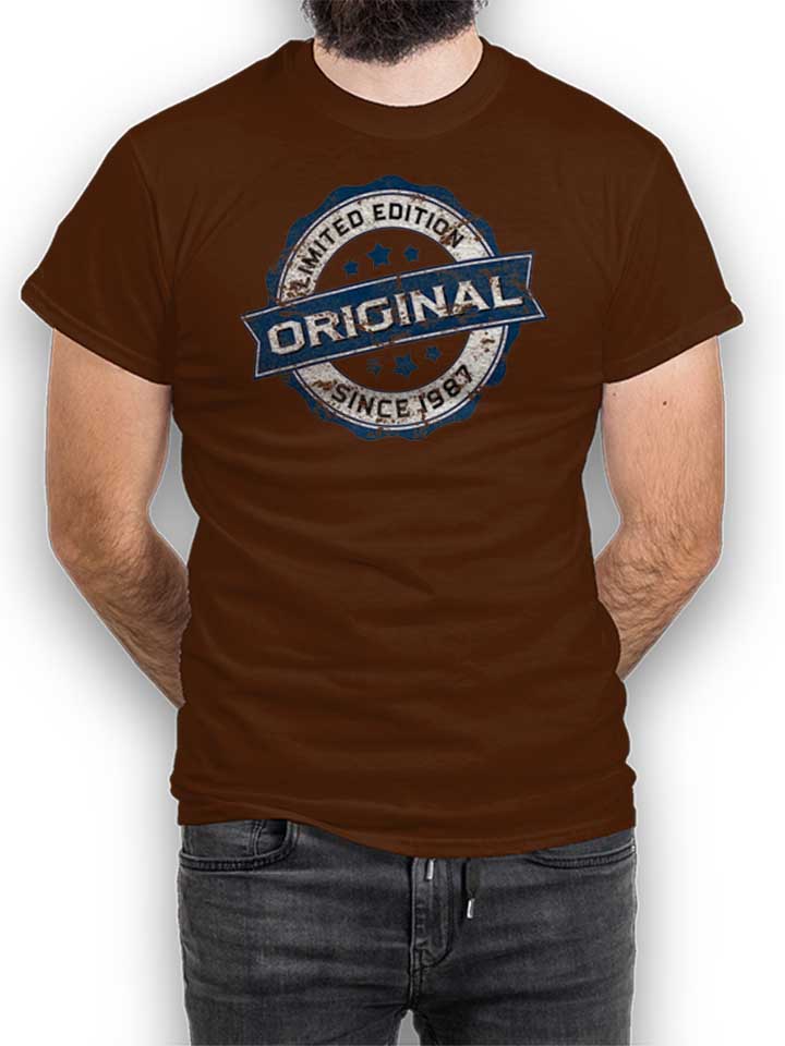 Original Since 1987 T-Shirt braun L