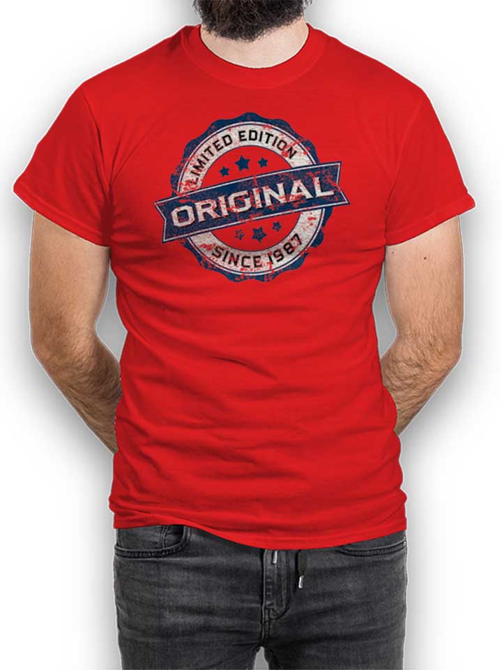 Original Since 1987 Camiseta rojo L