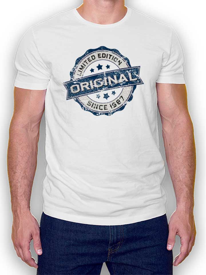 Original Since 1987 T-Shirt weiss L