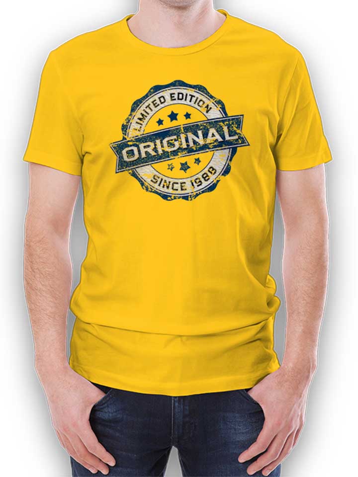 Original Since 1988 T-Shirt gelb L