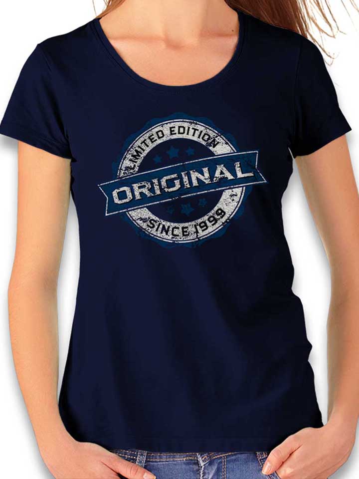 Original Since 1999 T-Shirt Femme bleu-marine L