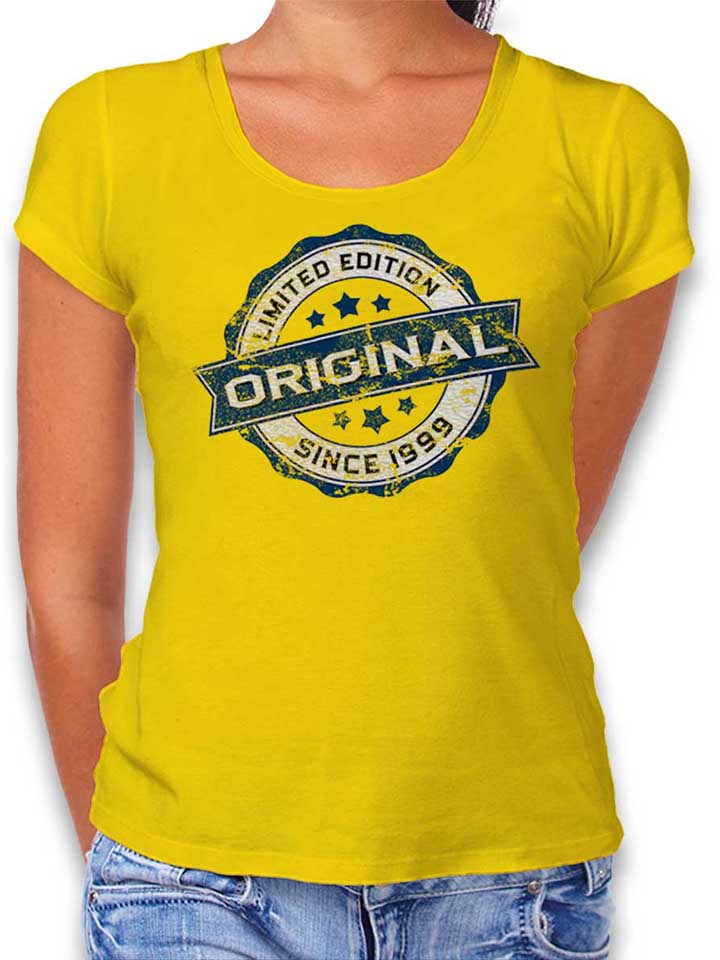 Original Since 1999 T-Shirt Femme jaune L