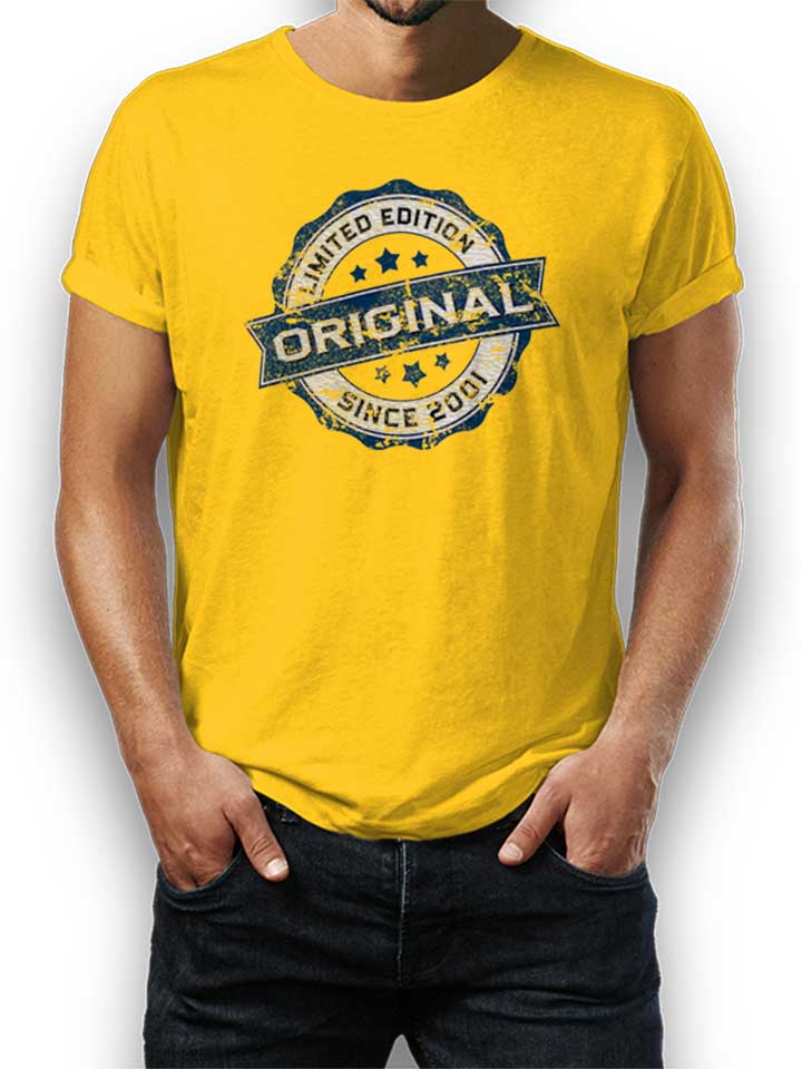 Original Since 2001 T-Shirt giallo L