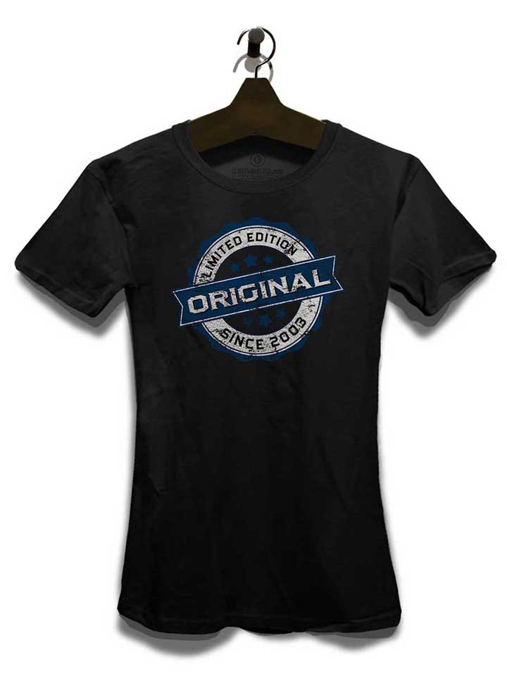 original-since-2003-damen-t-shirt schwarz 3