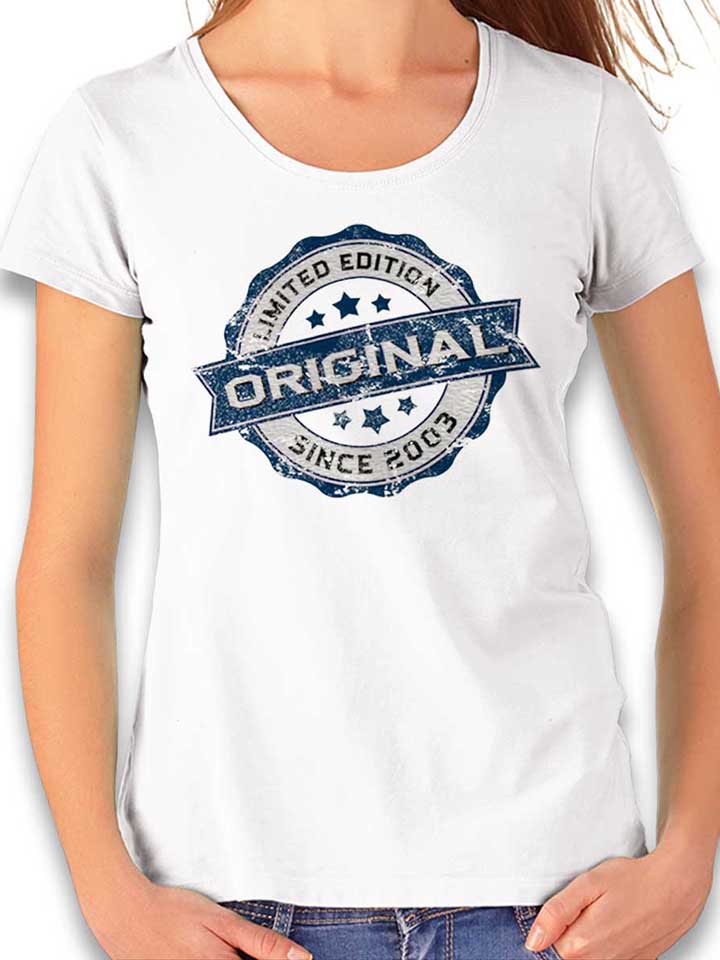 Original Since 2003 Damen T-Shirt weiss L
