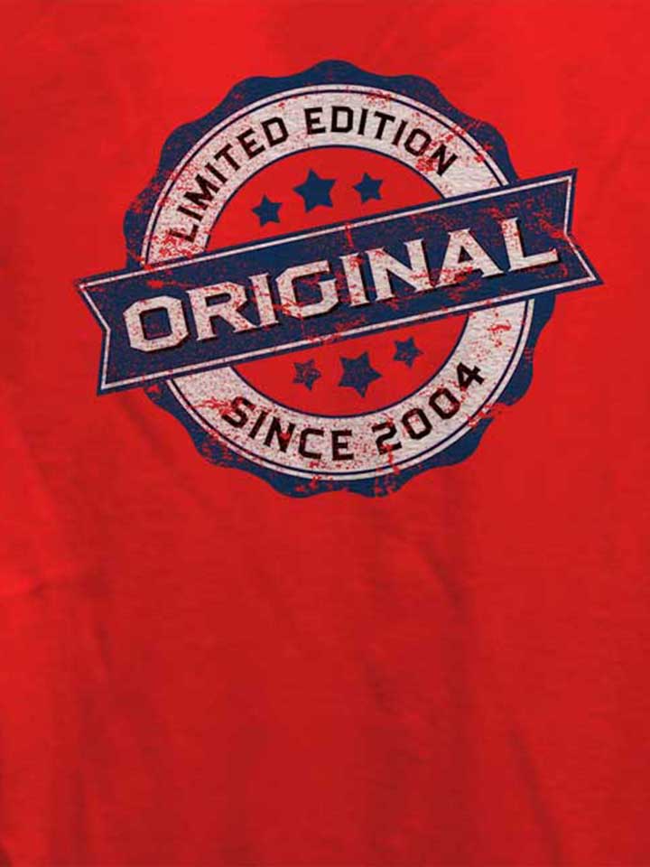 original-since-2004-damen-t-shirt rot 4