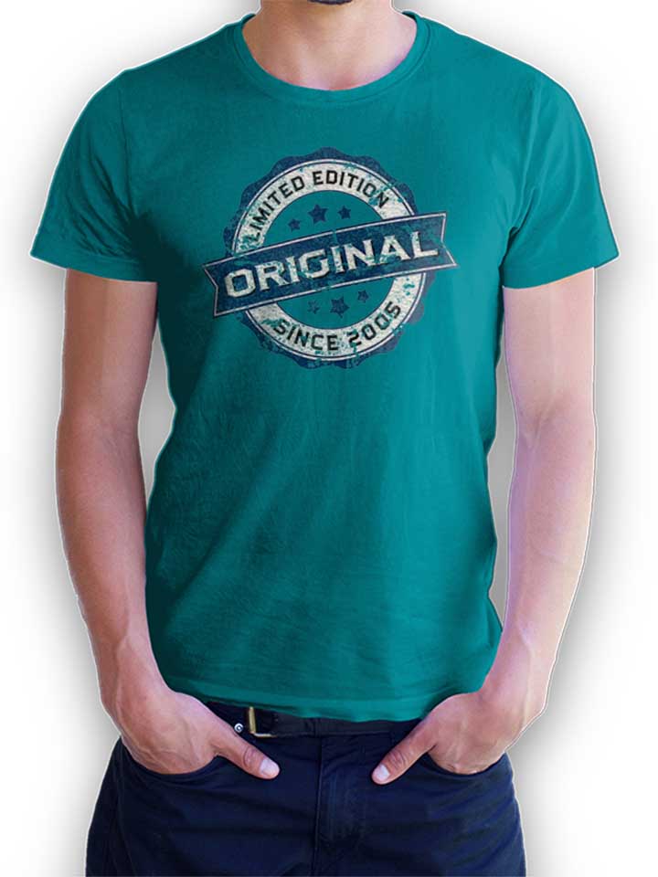 Original Since 2005 T-Shirt turquoise L