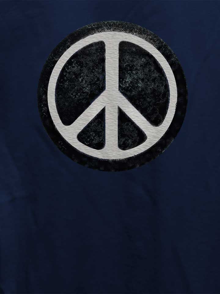 original-vintage-peace-sign-damen-t-shirt dunkelblau 4