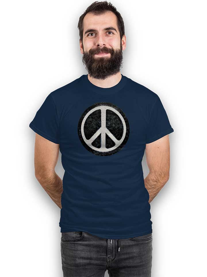 original-vintage-peace-sign-t-shirt dunkelblau 2