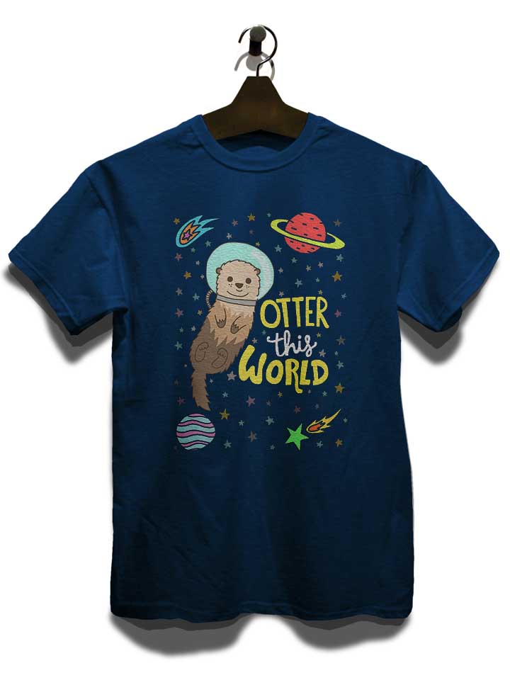 otter-astronaut-t-shirt dunkelblau 3