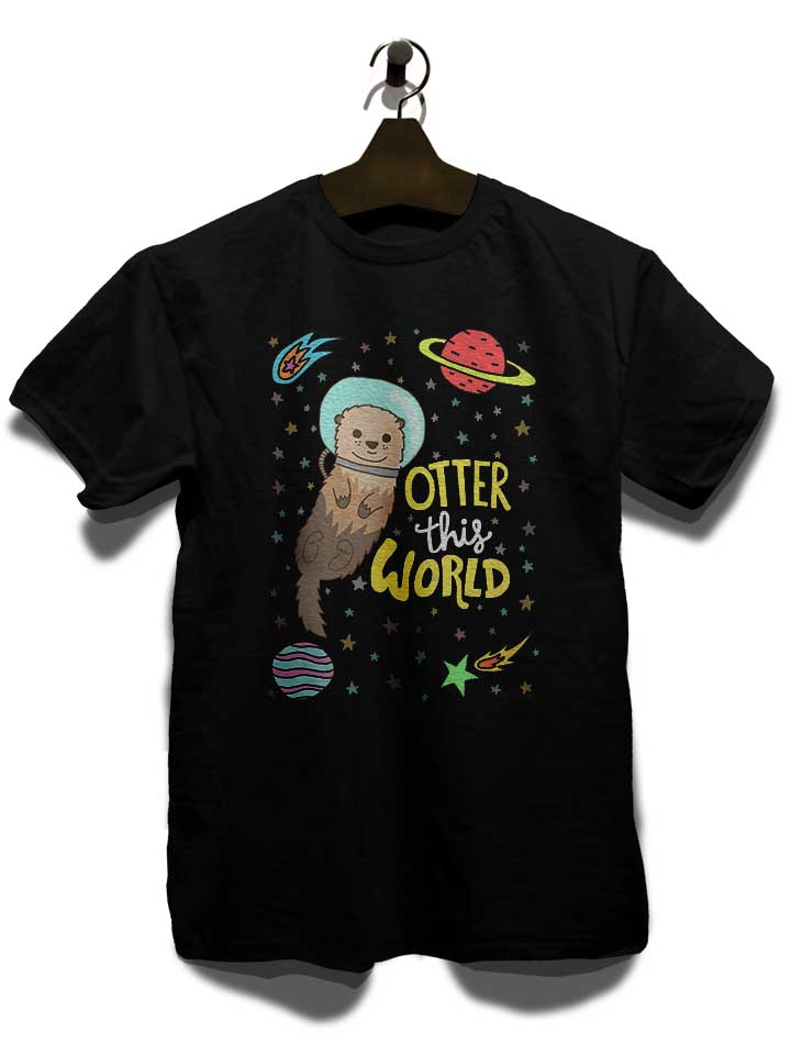 otter-astronaut-t-shirt schwarz 3