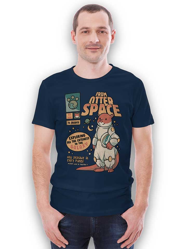 otter-outta-space-astronaut-t-shirt dunkelblau 2
