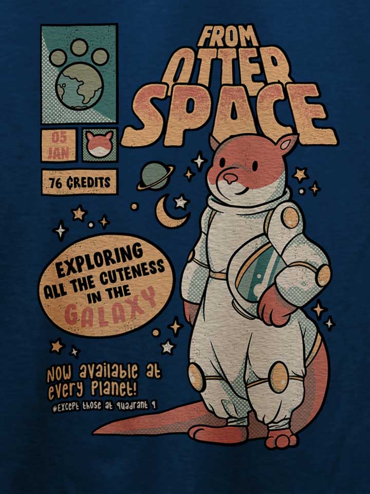 otter-outta-space-astronaut-t-shirt dunkelblau 4