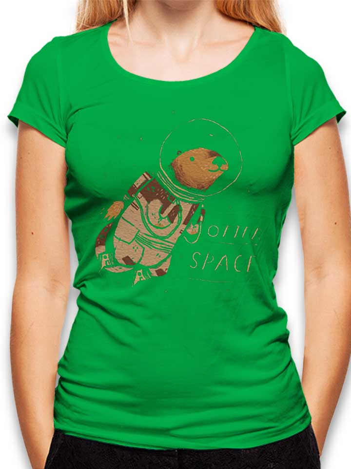 Otter Space Astronaut Damen T-Shirt gruen L