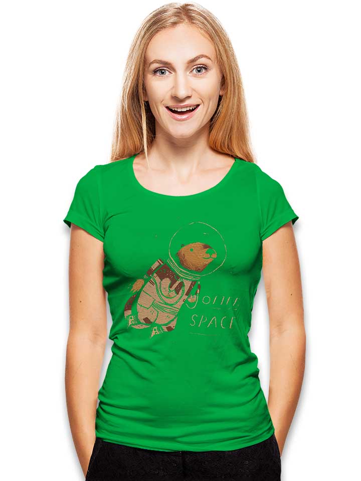 otter-space-astronaut-damen-t-shirt gruen 2