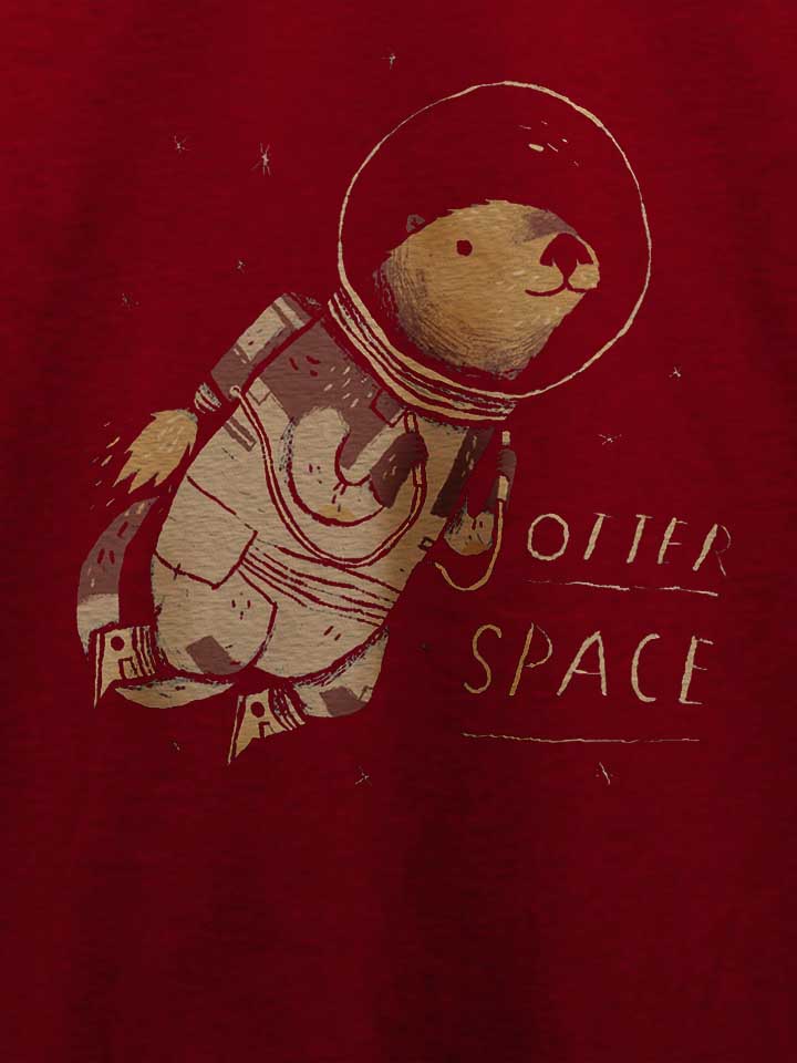 otter-space-astronaut-t-shirt bordeaux 4