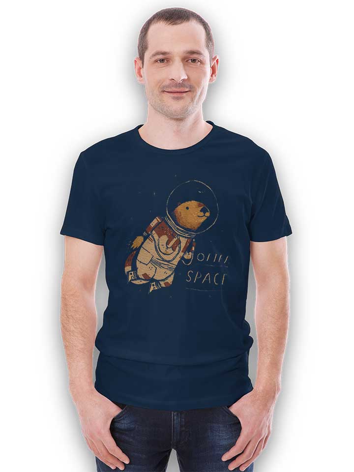 otter-space-astronaut-t-shirt dunkelblau 2