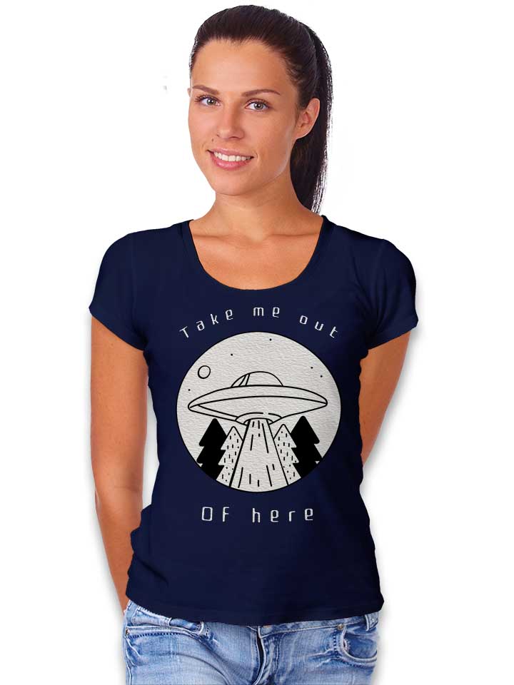 outer-space-damen-t-shirt dunkelblau 2