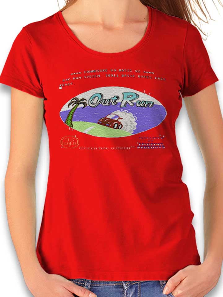 Outrun T-Shirt Donna rosso L