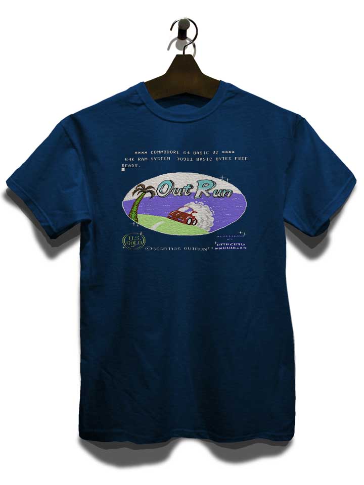 outrun-t-shirt dunkelblau 3