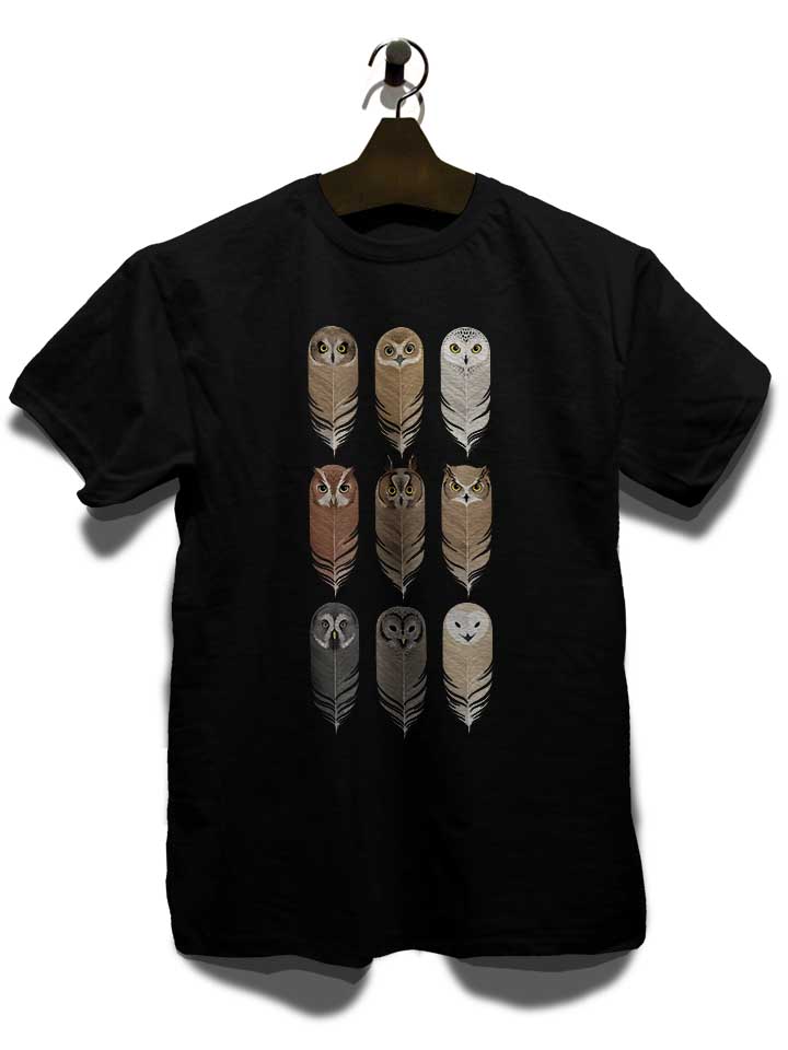 owl-feathers-t-shirt schwarz 3