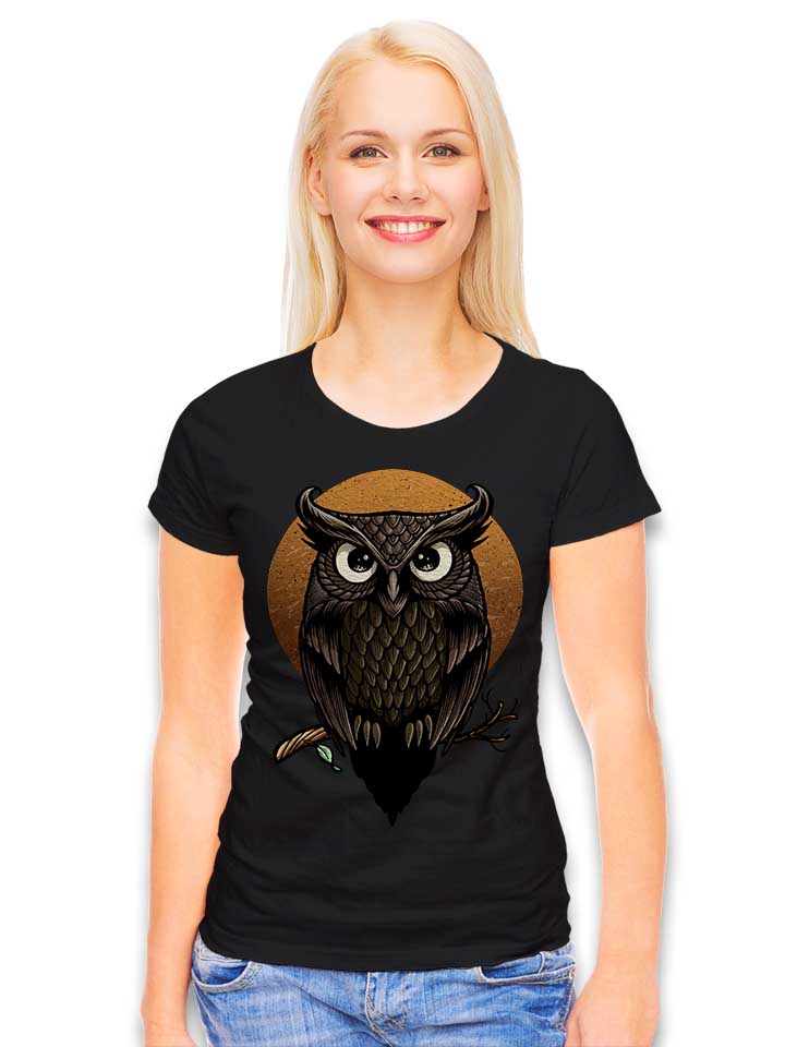 owl-fullmoon-damen-t-shirt schwarz 2
