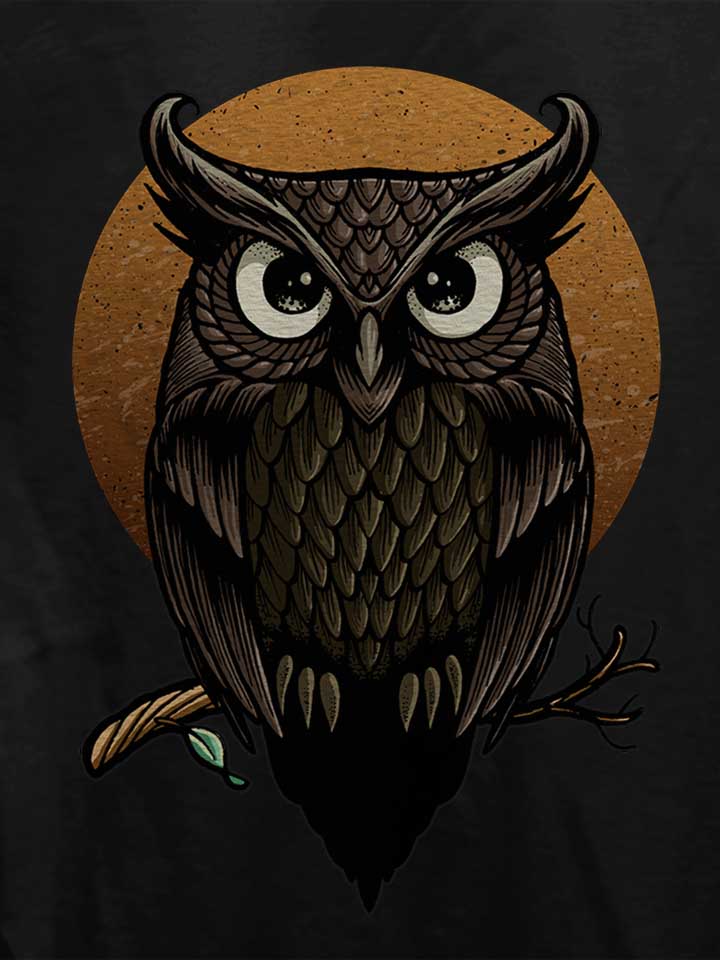owl-fullmoon-damen-t-shirt schwarz 4