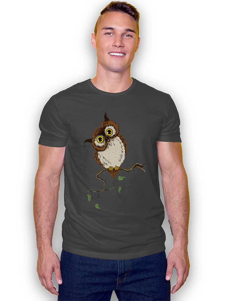 owl-on-tree-t-shirt dunkelgrau 2