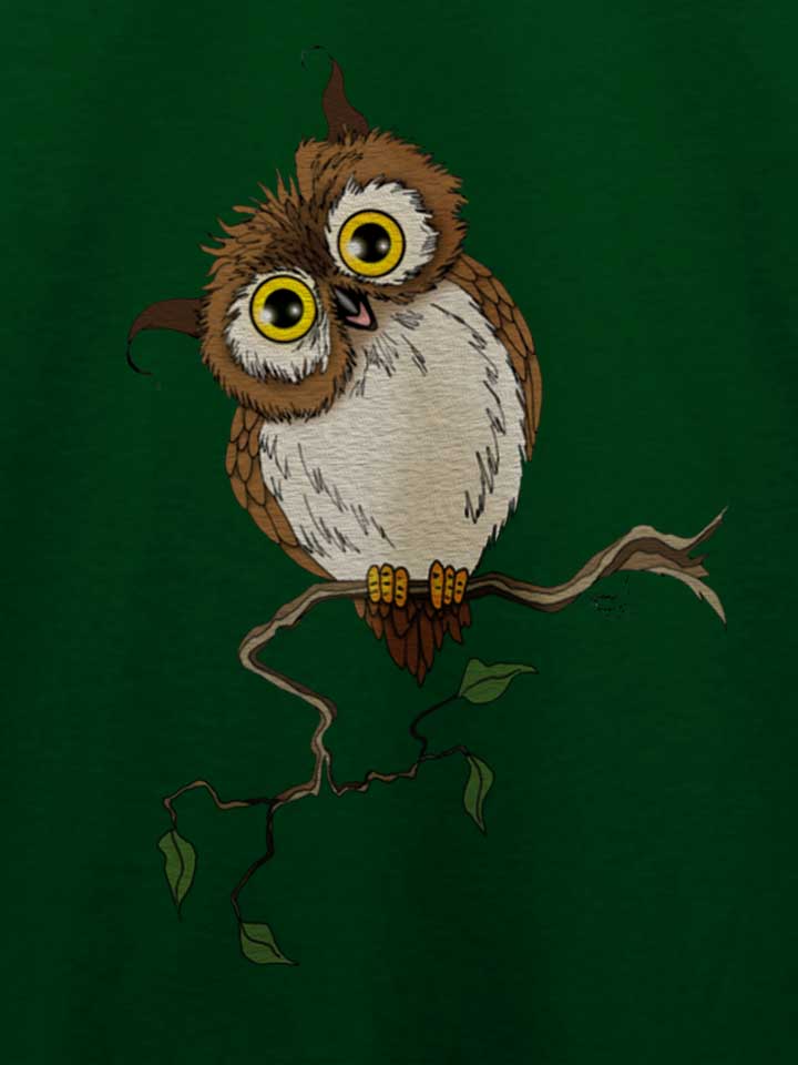 owl-on-tree-t-shirt dunkelgruen 4