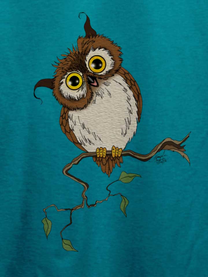 owl-on-tree-t-shirt tuerkis 4